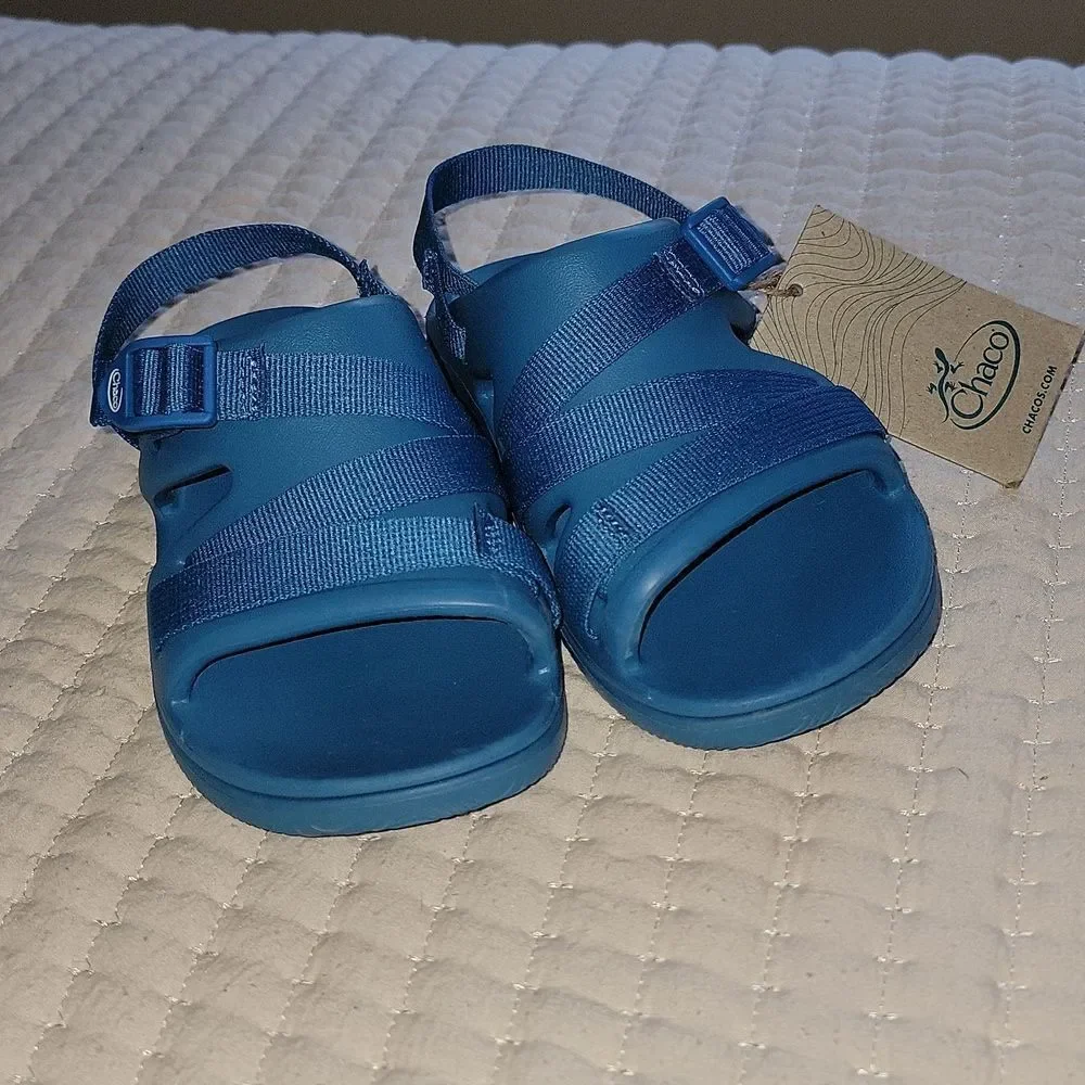 New Chaco Chillos Light Blue Adjustable Strap Performance Sport Sandals Size 2